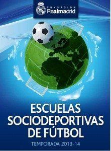 Cartell de la Segona Edició de pràctica de fútbol amb l’Escola Sociesportiva del Real Madrid.